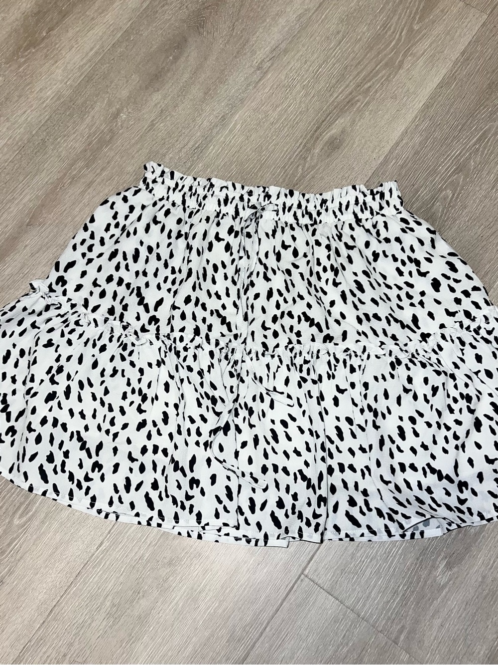 Princess Polly Black & White Tiered Skirt